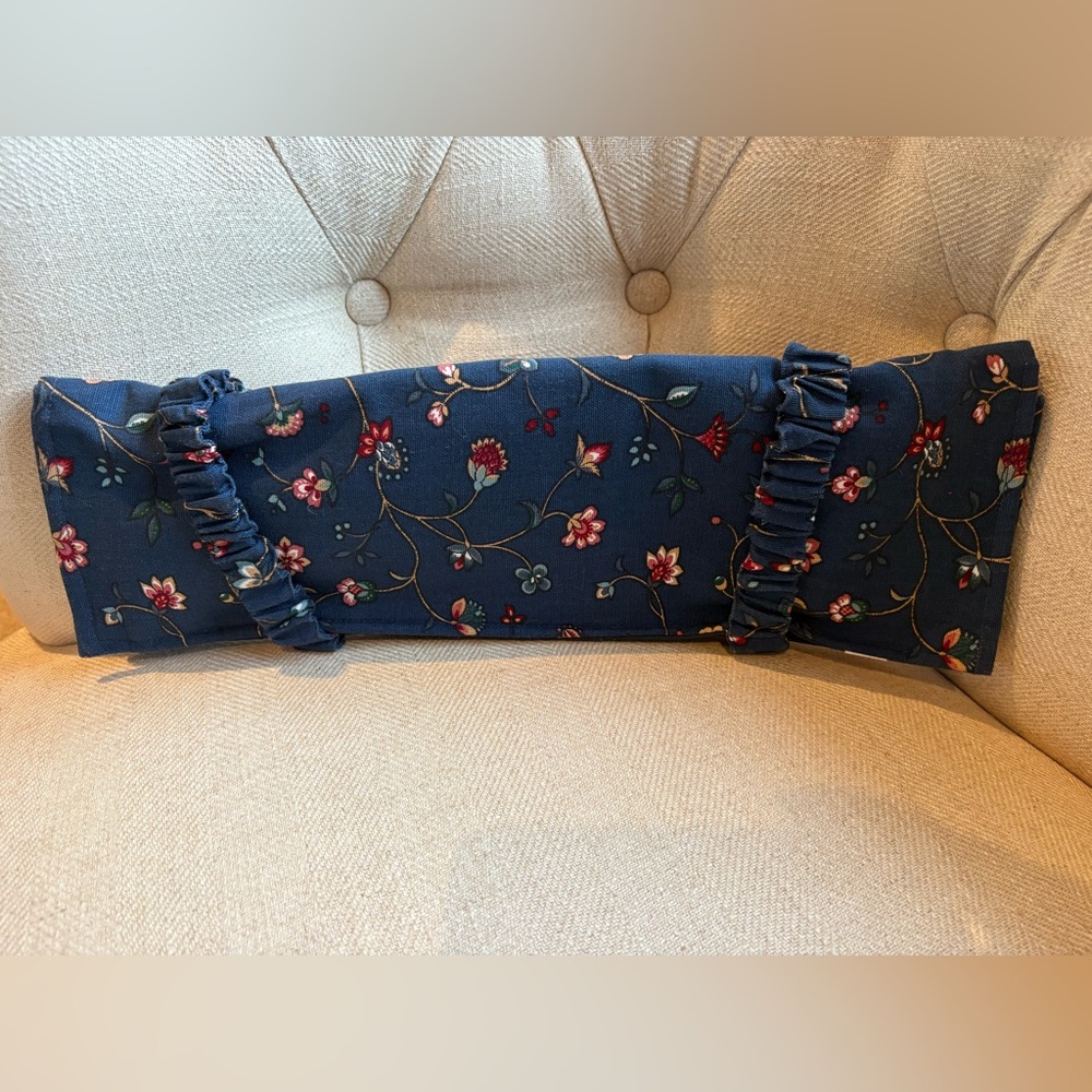 🧶 Baguettes by BBL Knitting Needle Organizer Roll – Floral Handmade Case